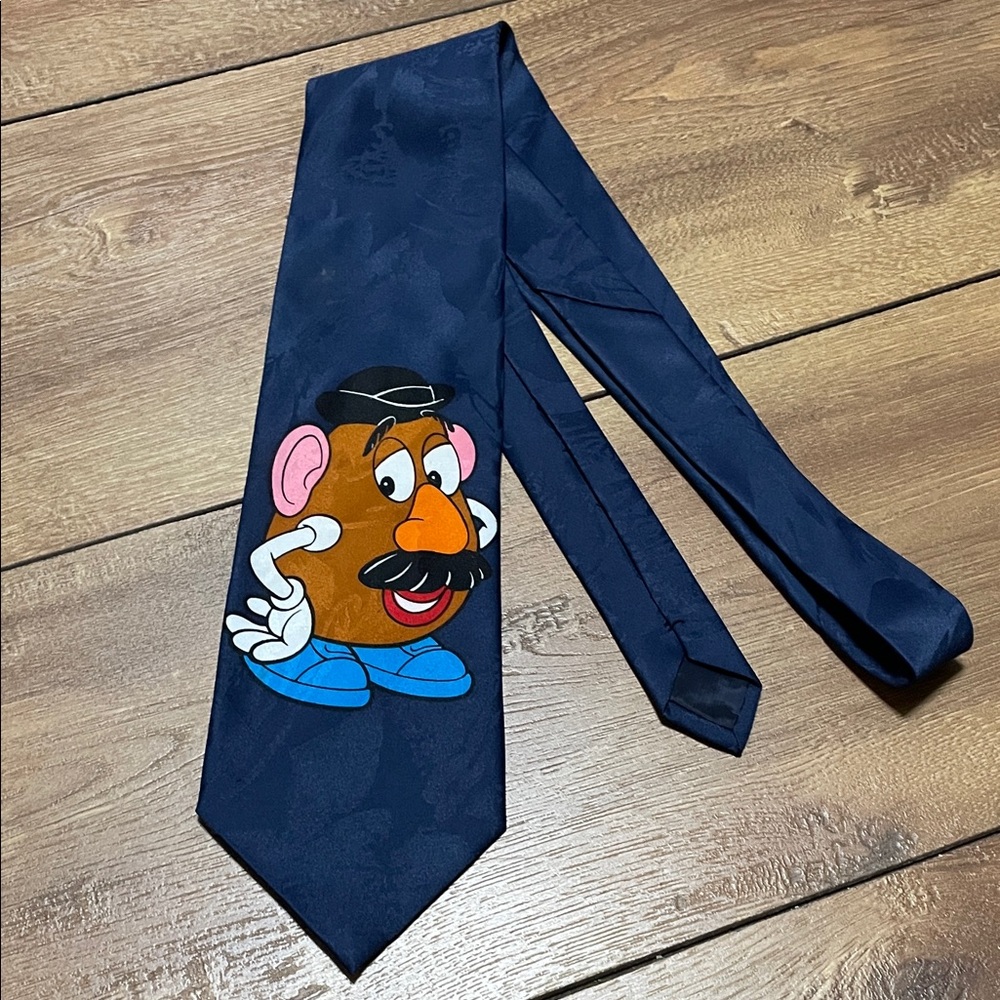 Disney Navy Blue Mr. Potato Head Tie